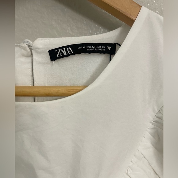 Zara Ruffled Openwork Embroidery Dress - Picture 9 of 11